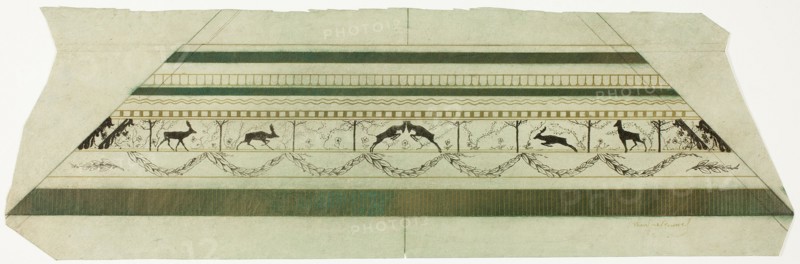 Stag and Flower Pattern Frame (bottom frame section), 1897-99.