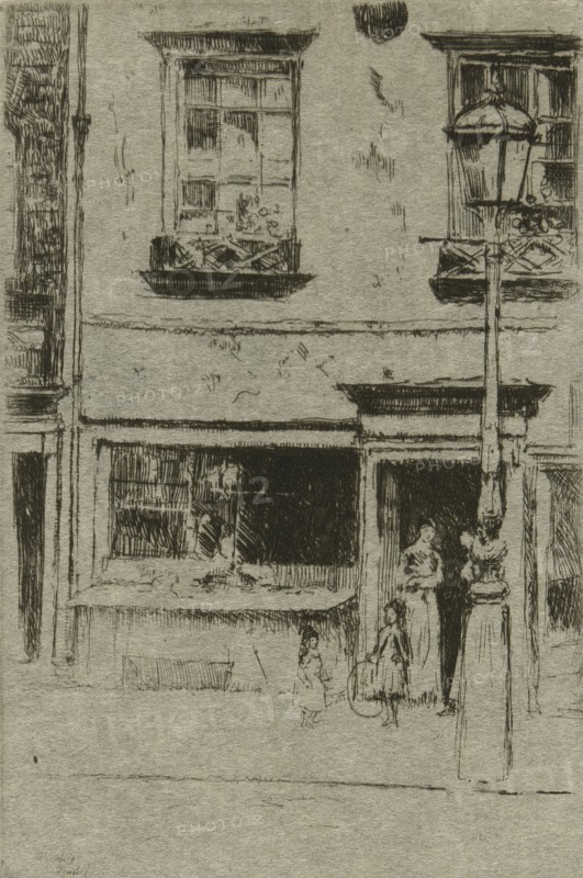 The Little Fish Shop, Chelsea Embankment, 1888-89.