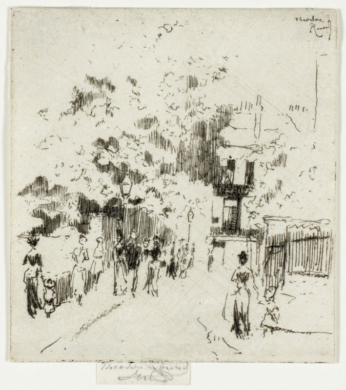 Bank Holiday, Corner of Beaufort Street, Chelsea, 1888-89.