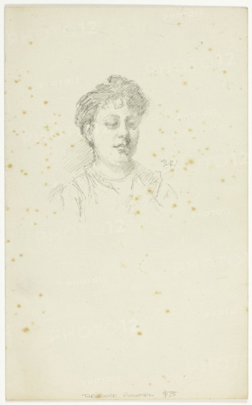 Sketch of Edith Austin, c. 1895-1900.