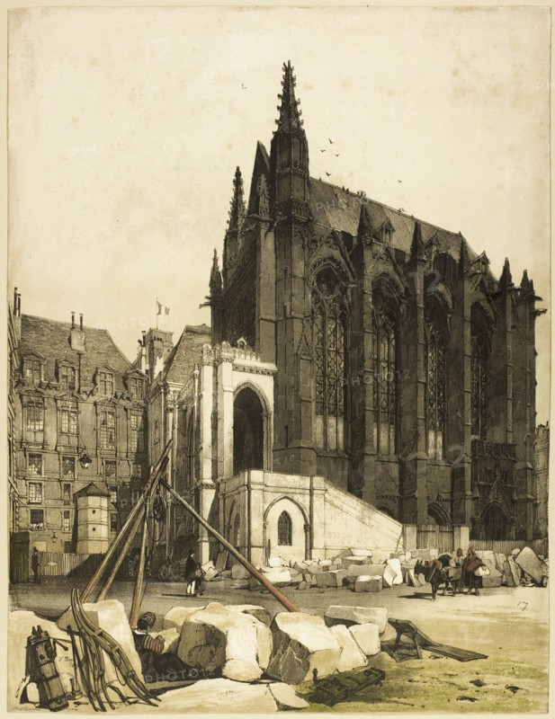 La Sainte Chapelle, Paris, 1839.