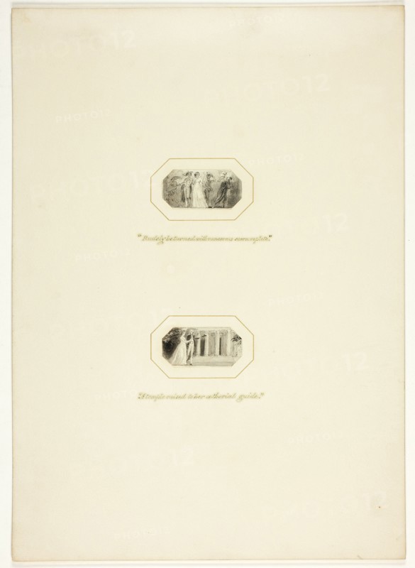 Study for a plate from The Triumphs of Temper, in the 1796 Royal Engagements Pocket Book, c. 1795.