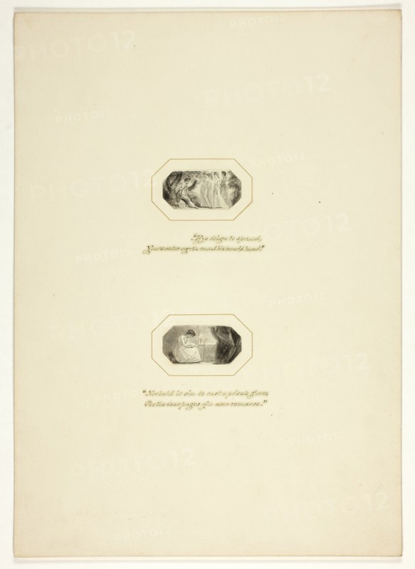 Study for a plate from The Triumphs of Temper, in the 1796 Royal Engagements Pocket Book, c. 1795.