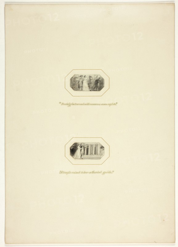 Study for a plate from The Triumphs of Temper, in the 1796 Royal Engagements Pocket Book, c. 1795.