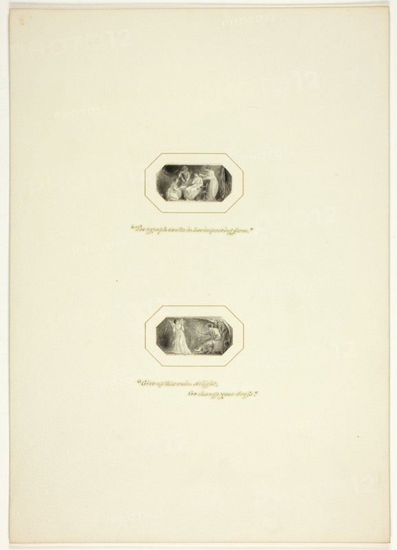 Study for a plate from The Triumphs of Temper, in the 1796 Royal Engagements Pocket Book, c. 1795.