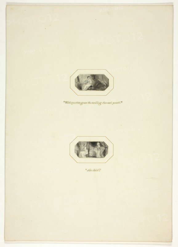Study for a plate from The Triumphs of Temper, in the 1796 Royal Engagements Pocket Book, c. 1795.
