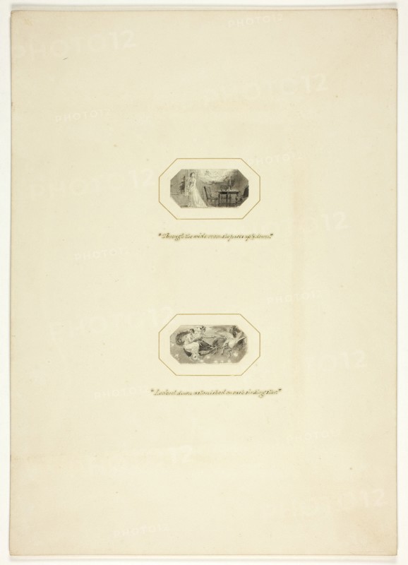 Study for a plate from The Triumphs of Temper, in the 1796 Royal Engagements Pocket Book, c. 1795.