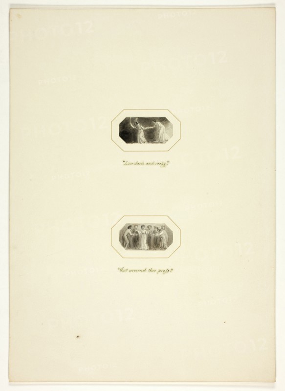 Study for a plate from The Triumphs of Temper, in the 1796 Royal Engagements Pocket Book, c. 1795.