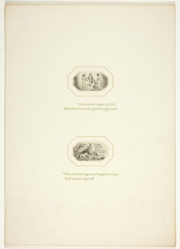 Study for a plate from The Task, c. 1800.