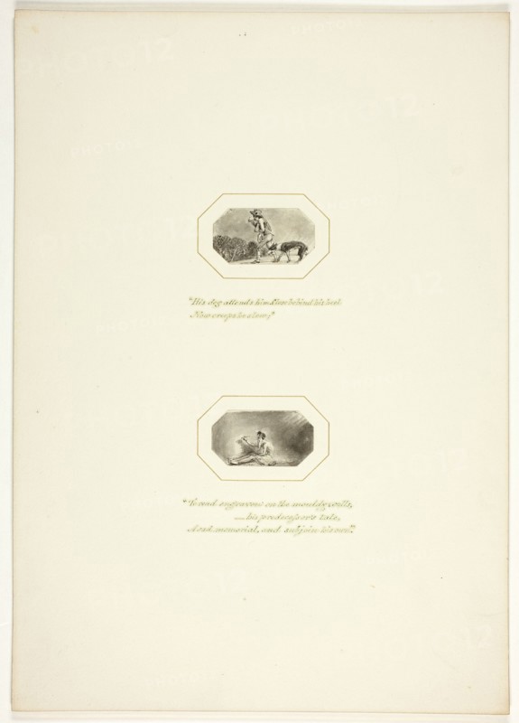 Study for a plate from The Task, c. 1800.