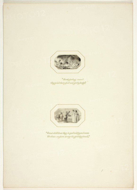 Study for a plate from The Task, c. 1800.