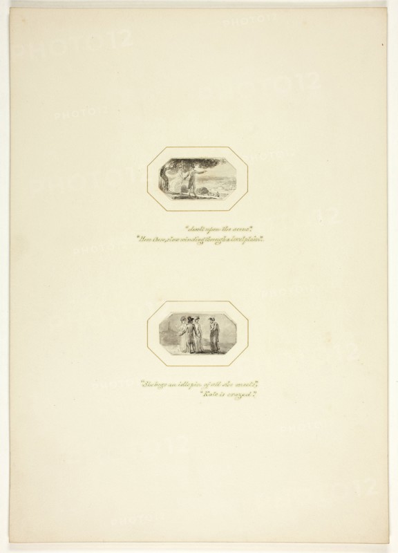 Study for a plate from The Task, c. 1800.