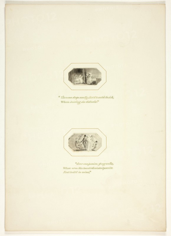 Study for a plate from The Task, c. 1800.