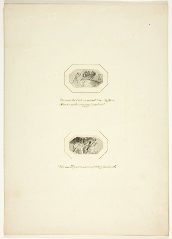 Study for a plate from The Task, c. 1800.