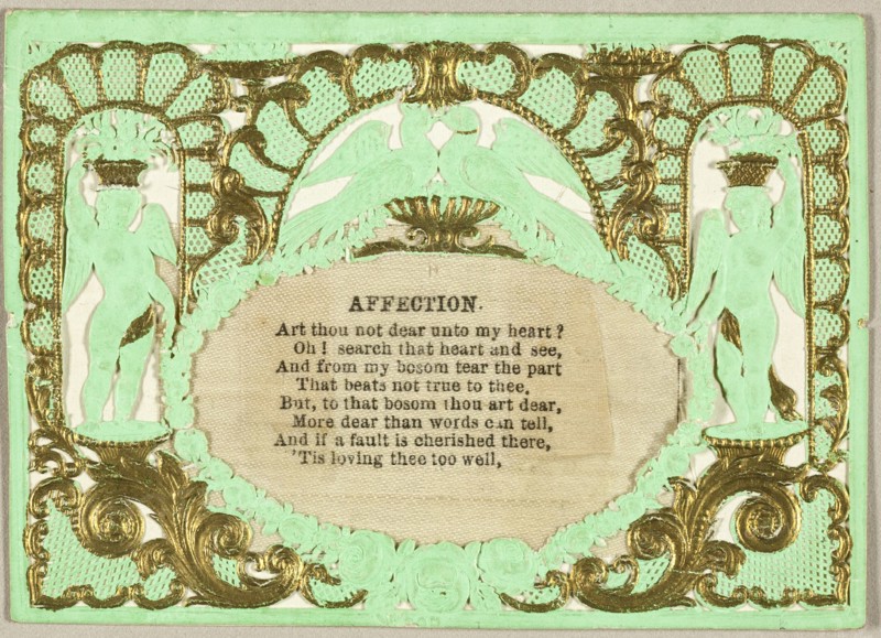 Valentine Affection (valentine), 1855/60.
