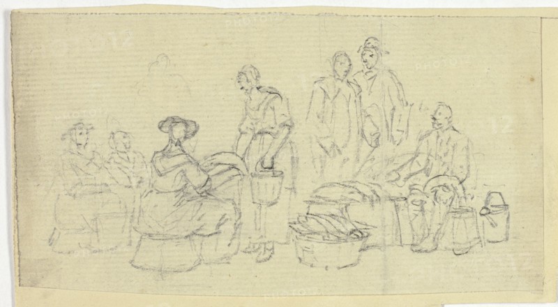 Fishmarket Scene, n.d.