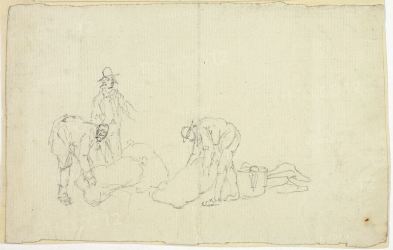 Figures with Market Goods, n.d.