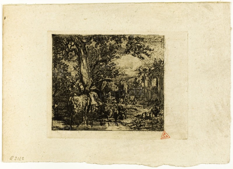 Landscape with Animals, n.d.