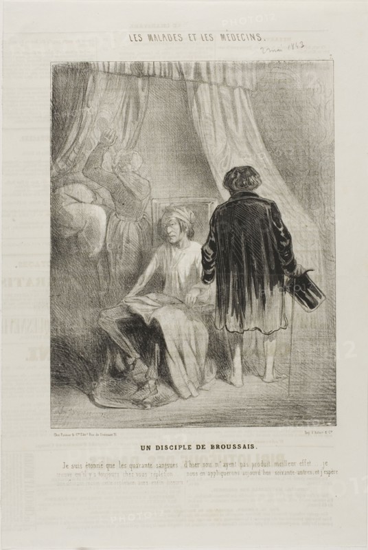 A Follower of Broussais (plate 7), 1843.