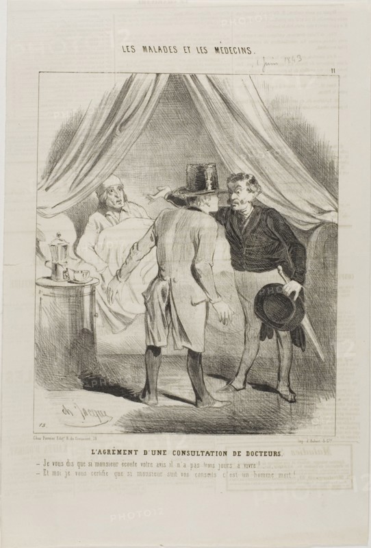The Pleasure of a Doctors' Consultation (plate 11), 1843.