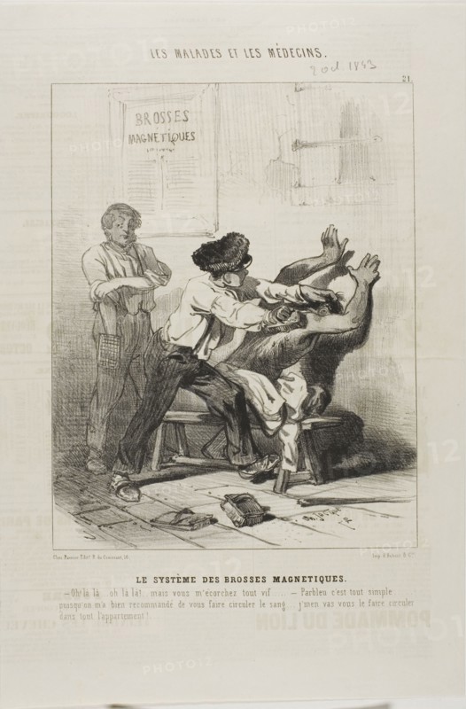 The Magnetic Brush Method (plate 21), 1843.