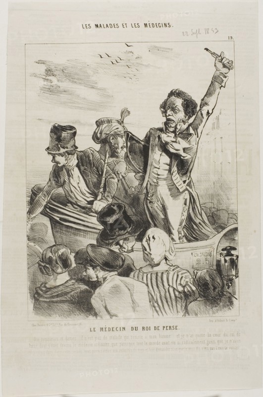 The King of Persia's Doctor (plate 19), 1843.