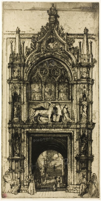 Doorway of the Doges', Venice, 1909.