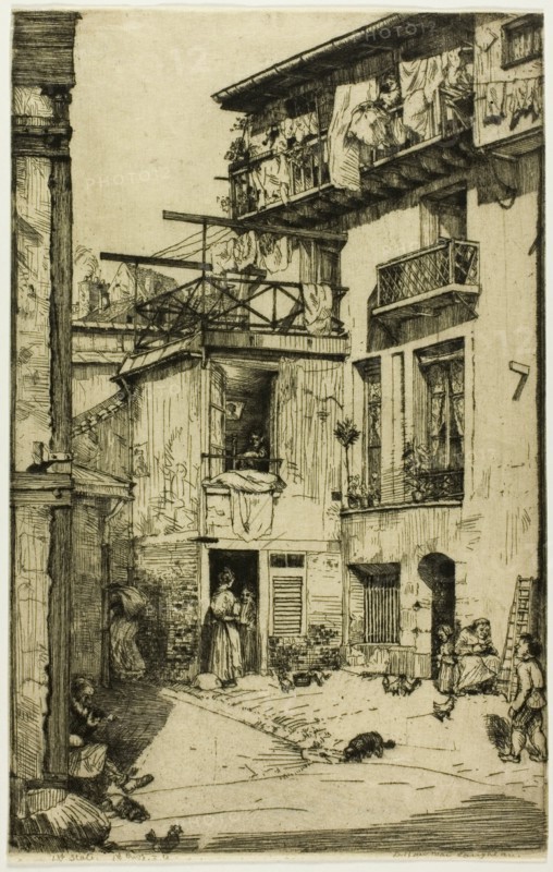 Cour des Gobelins, 1901.