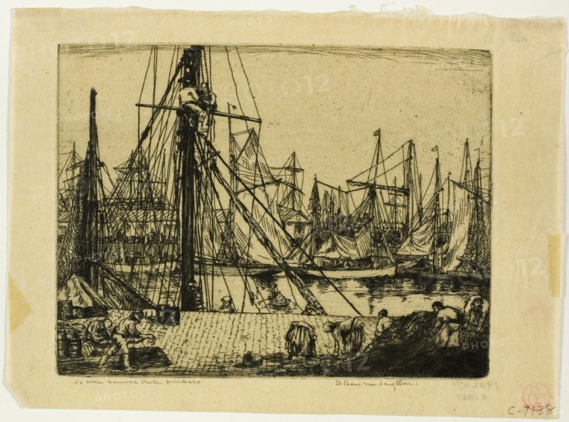 Fishing Boats, Boulogne-sur-Mer, 1902.