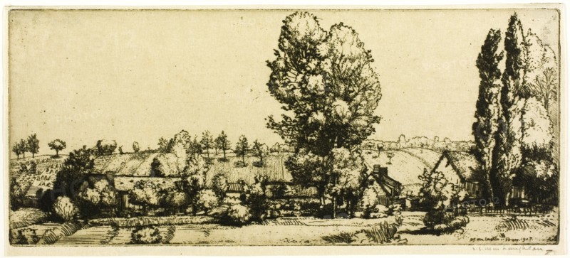 Landscape, Poigny, 1907.