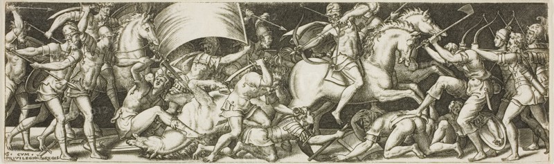 Battle of Cavaliers and Infantrymen, 1550/1572.