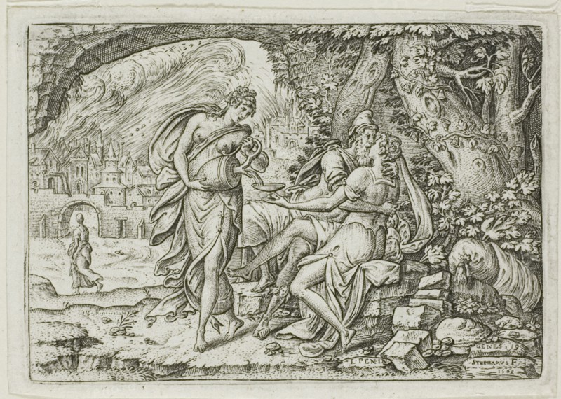 Lot and His Daughters, 1569.