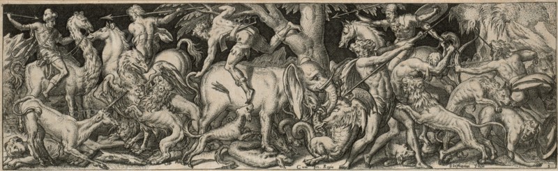 Combat of Men and Animals, 1550/1572.