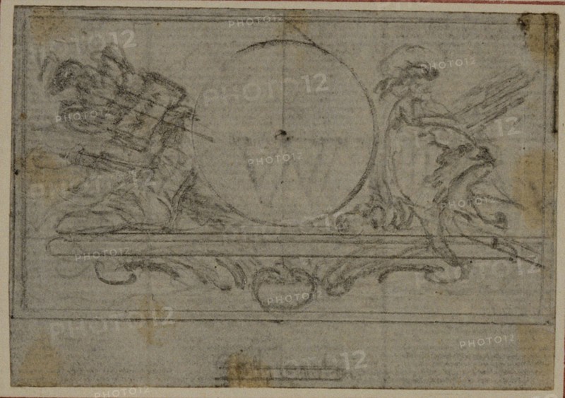 Study for En Tête Vignette in Tacitus "Tibère, ou Les Six Premiers Livres des Annales", Book VI, c. 1768.