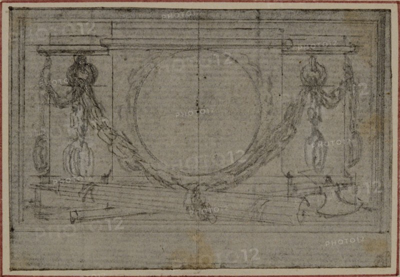 Study for En Tête Vignette in Tacitus "Tibère, ou Les Six Premiers Livres des Annales", Book II, c. 1768.