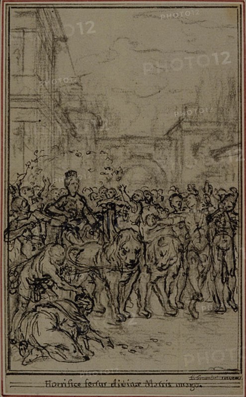 Study for the Vignette-Frontispiece of Lucretius's "De la Nature des Choses", Book II, c. 1768.