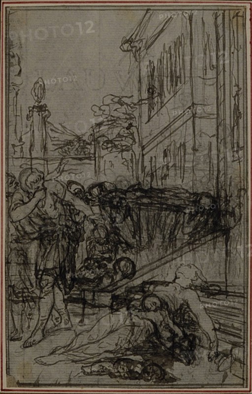 Study for the Vignette of Lucretius's "De la Nature des Choses", Vol. II, Book VI, c. 1768.