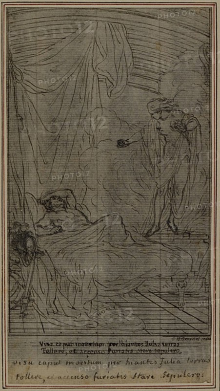 Study for Lucain's "La Pharsale", Canto III, c. 1766.