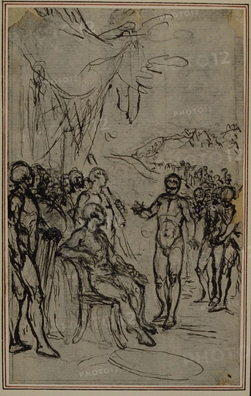 Study for Lucain's "La Pharsale", Canto IV, c. 1766.