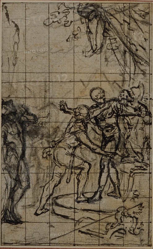 Study for an illustration in Tacitus "Tibère, ou Les Six Premiers Livres des Annales" Book I, Vol. 1, 2nd Study, c. 1768.