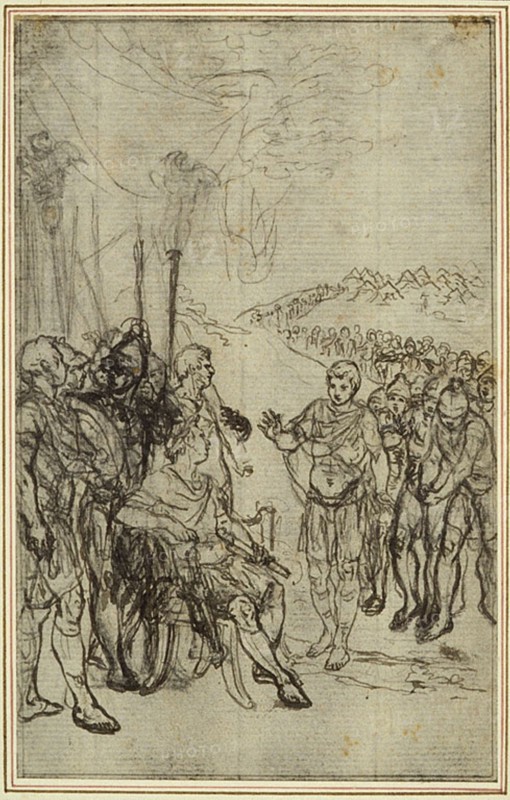 Study for Lucain's "La Pharsale", Canto IV, c. 1766.