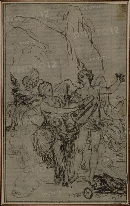 Study: Vignette-Frontispiece for Lucain's "La Pharsale", c. 1766.
