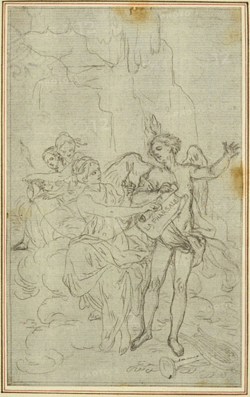 Study: Vignette-Frontispiece for Lucain's "La Pharsale", c. 1766.