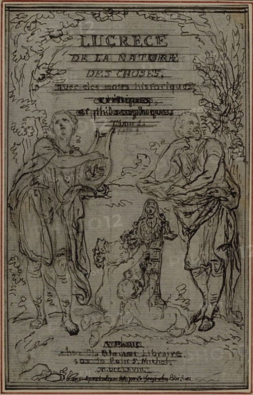 Study for the Vignette-Frontispiece of Lucretius's "De la Nature des Choses", Book I, c. 1768.