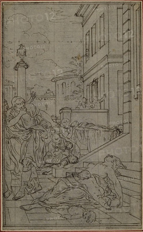 Study for the Vignette of Lucretius's "De la Nature des Choses", Vol. II, Book VI, c. 1768.