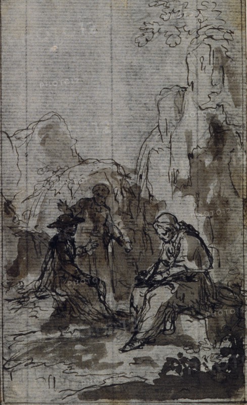 Study for Vignette in Abbé Dinouart's "Vie du Venerable don Juan de Palafox", p. 391, c. 1767.