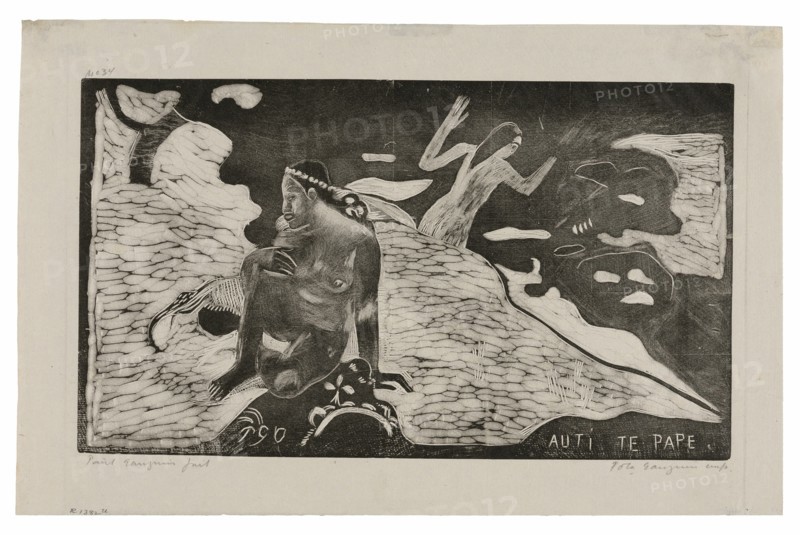 Auti te pape (Women at the River) from the Noa Noa Suite, 1893/94, printed and published 1921.