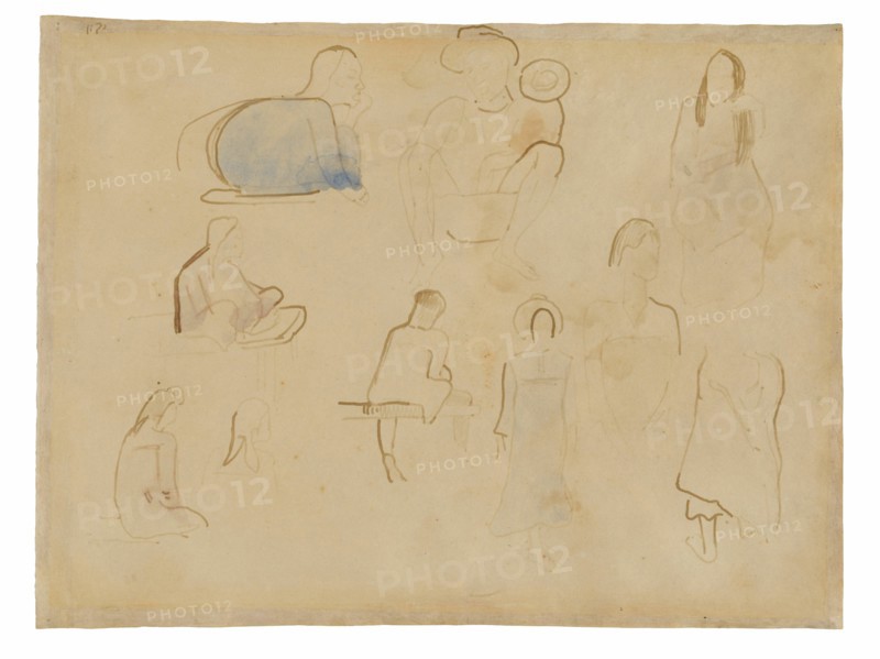 Ten Studies of Tahitian Figures, 1891/93.