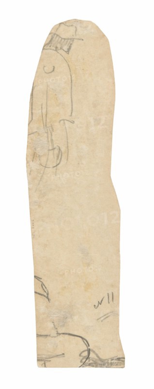 Sketch of Man with a Hat and Fragment of Woman’s Shoulder, 1891/93.