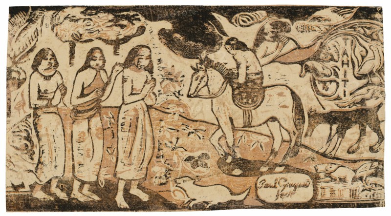 Change of Residence, from the Suite of Late Wood-Block Prints, 1899.